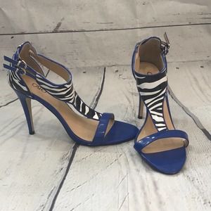 Cato zebra Stilleto strappy heels